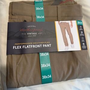 Weatherproof Men's Vintage Flex Flatfront Khakis - Tan